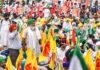 सैकड़ो किसान अपनी मांगो को लेकर फिर हुए दिल्ली में एकजुट।