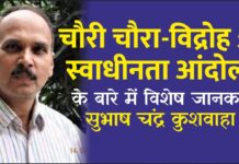 चौरी चौरा -विद्रोह और स्वाधीनता आंदोलन